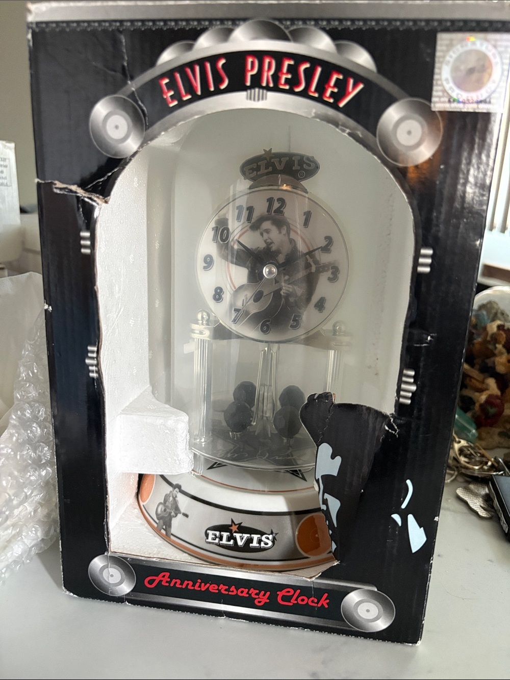 Anniversary Clock - Black and White